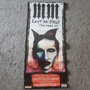 Marilyn Manson pvc advertisement banner